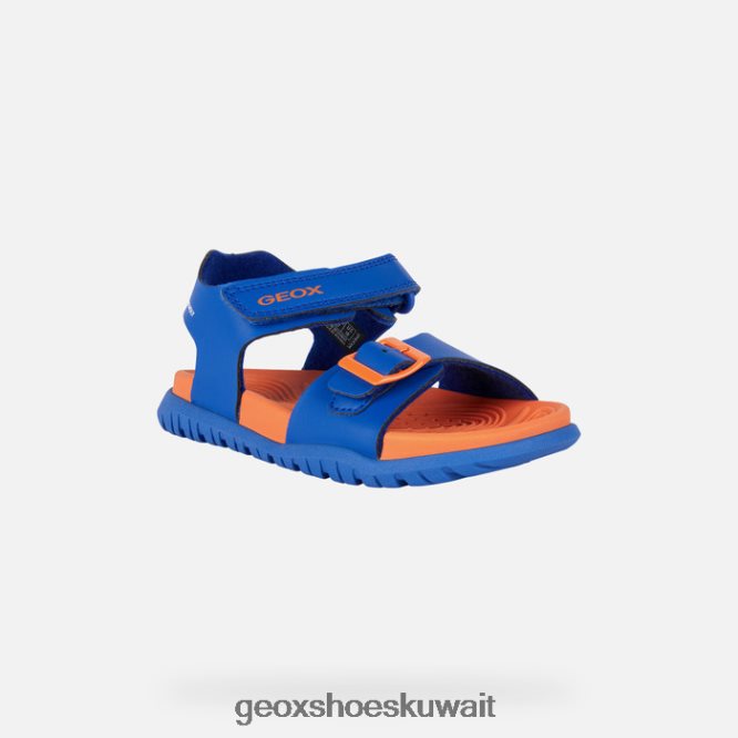 Geox BLL84T1053 Sandal Fusbetto Junior Royal/Orange