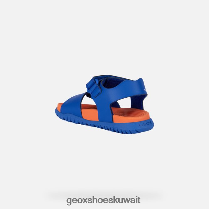 Geox BLL84T1053 Sandal Fusbetto Junior Royal/Orange