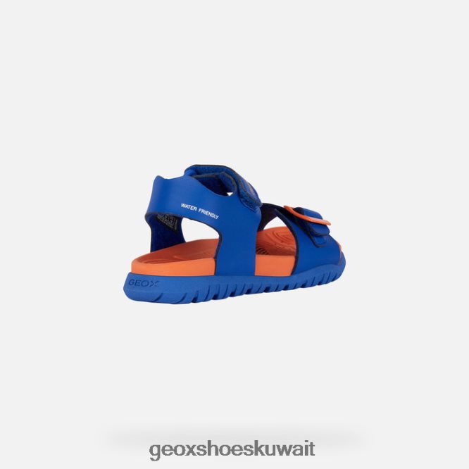 Geox BLL84T1053 Sandal Fusbetto Junior Royal/Orange