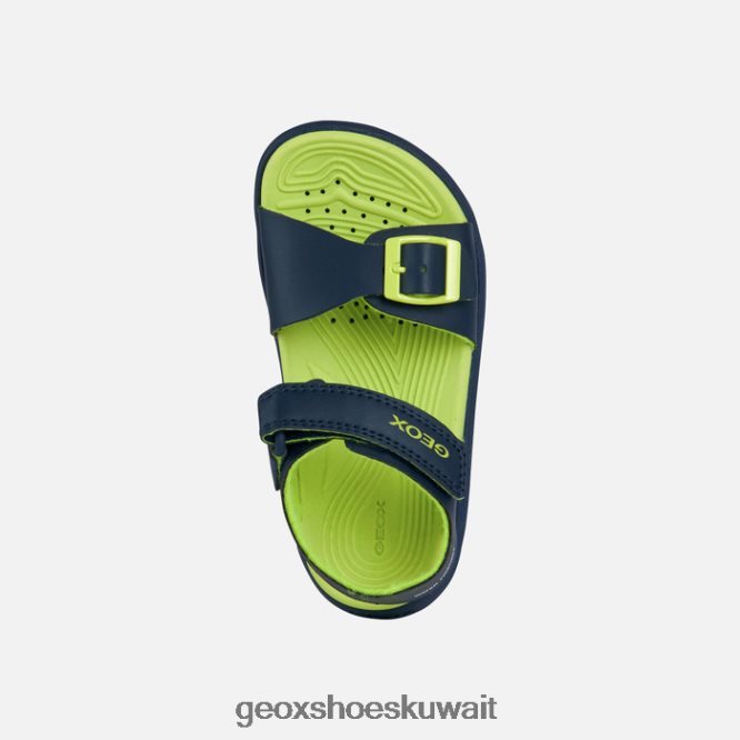 Geox BLL84T1054 Sandal Fusbetto Junior Navy/Lime