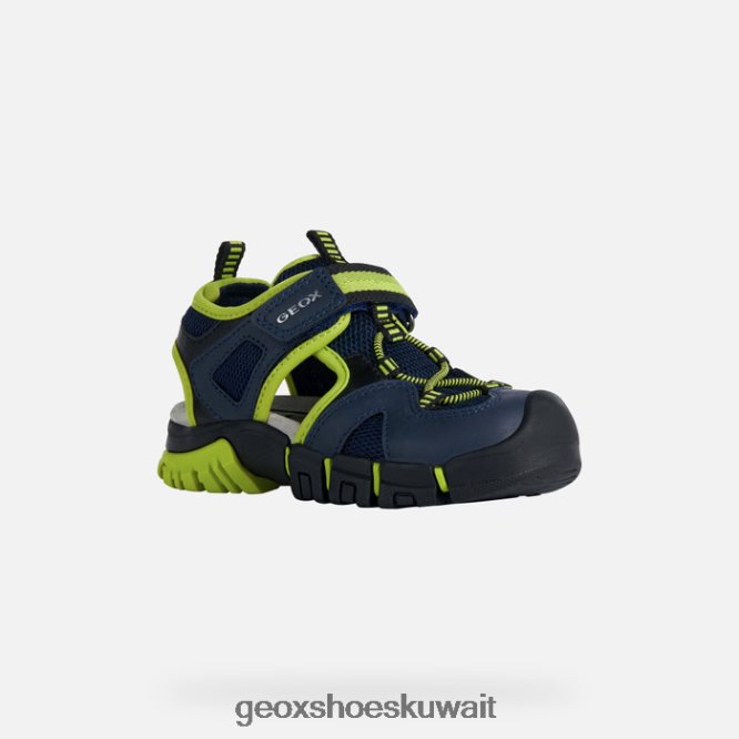 Geox BLL84T1272 Sandal Dynomix Boy Navy/Lime