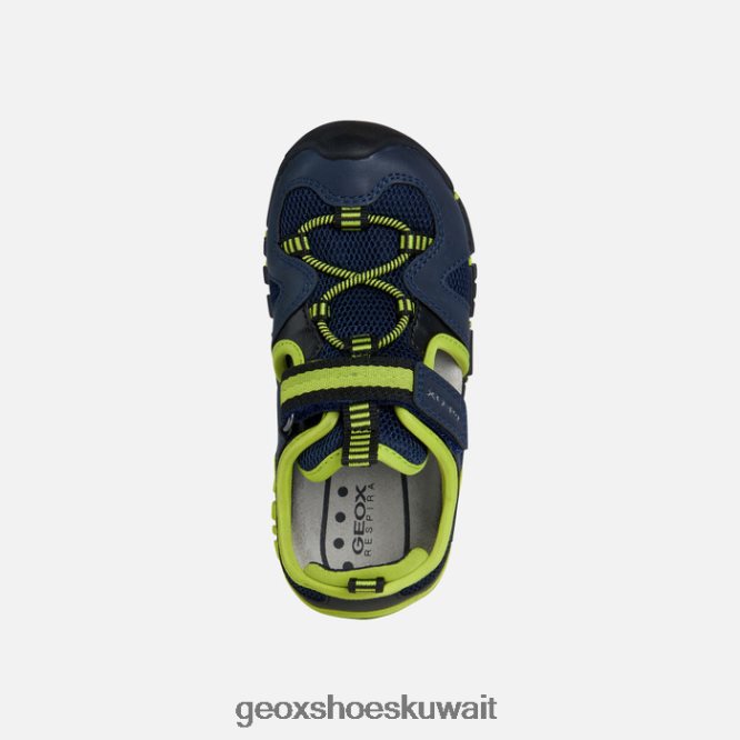 Geox BLL84T1272 Sandal Dynomix Boy Navy/Lime