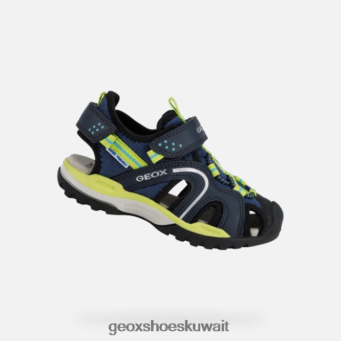 Geox BLL84T1278 Borealis Boy Dk Blue/Lime