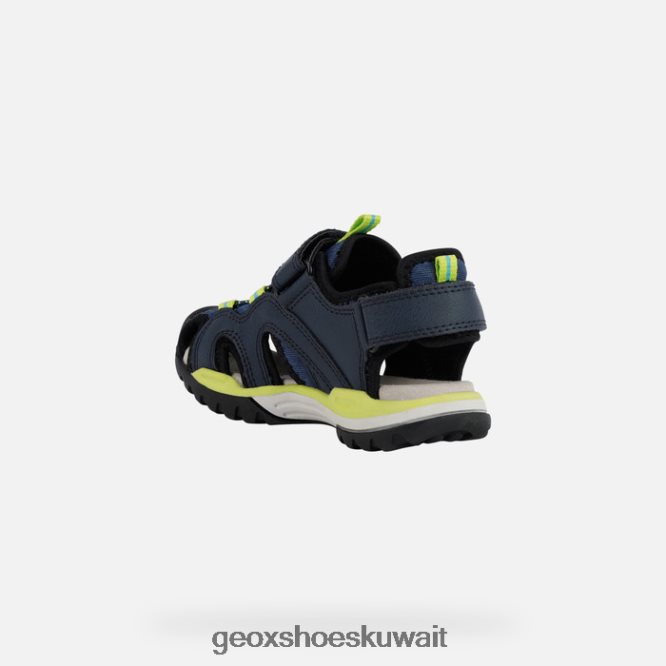 Geox BLL84T1278 Borealis Boy Dk Blue/Lime