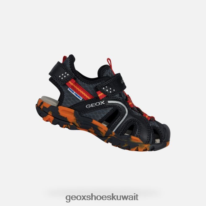 Geox BLL84T1279 Borealis Boy Black/Red