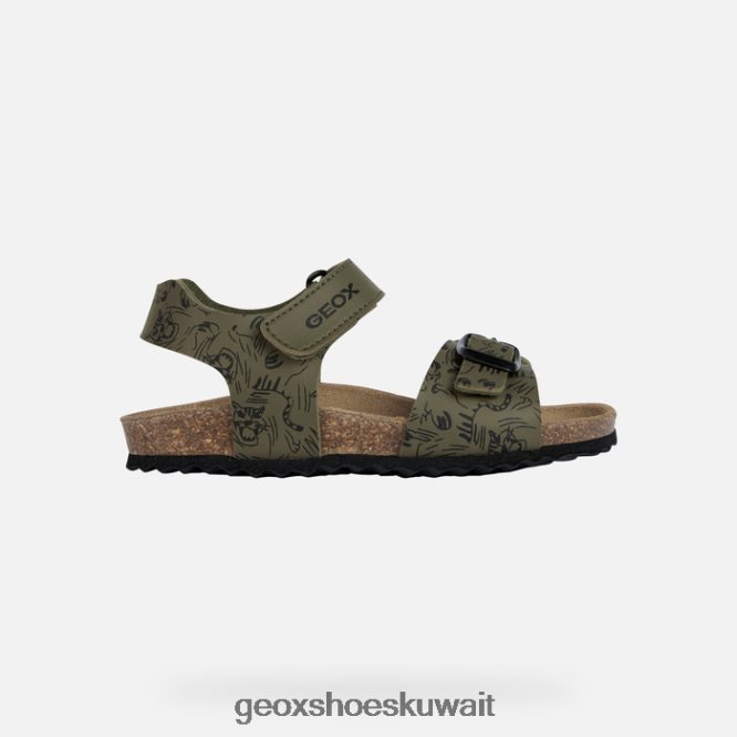 Geox BLL84T1301 Ghita Boy Military/Black