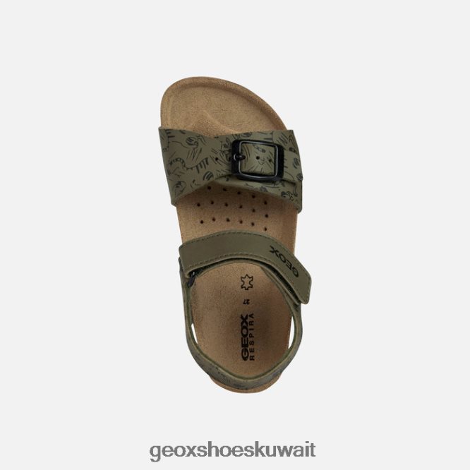 Geox BLL84T1301 Ghita Boy Military/Black