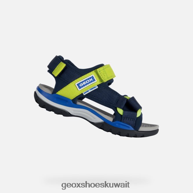 Geox BLL84T1317 Borealis Boy Navy/Lime Green