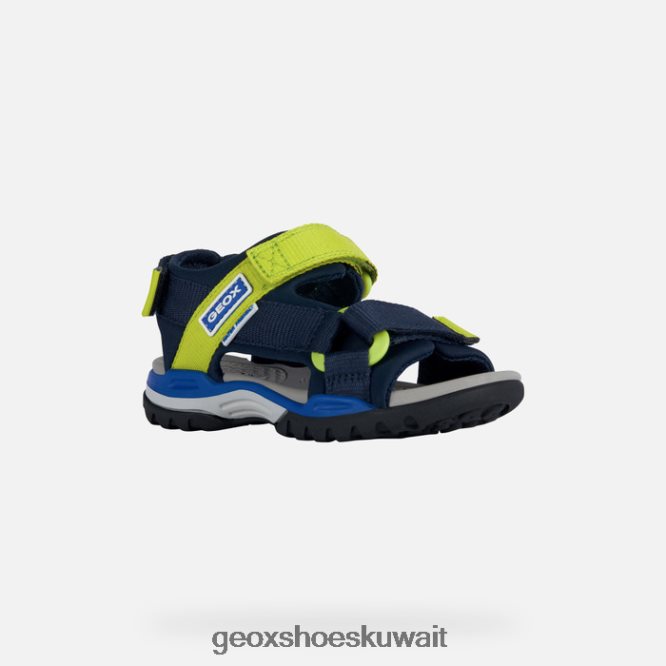Geox BLL84T1317 Borealis Boy Navy/Lime Green