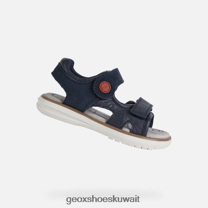 Geox BLL84T1946 Sandal Maratea Boy Navy/Dark Red