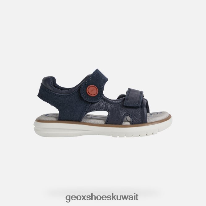 Geox BLL84T1946 Sandal Maratea Boy Navy/Dark Red