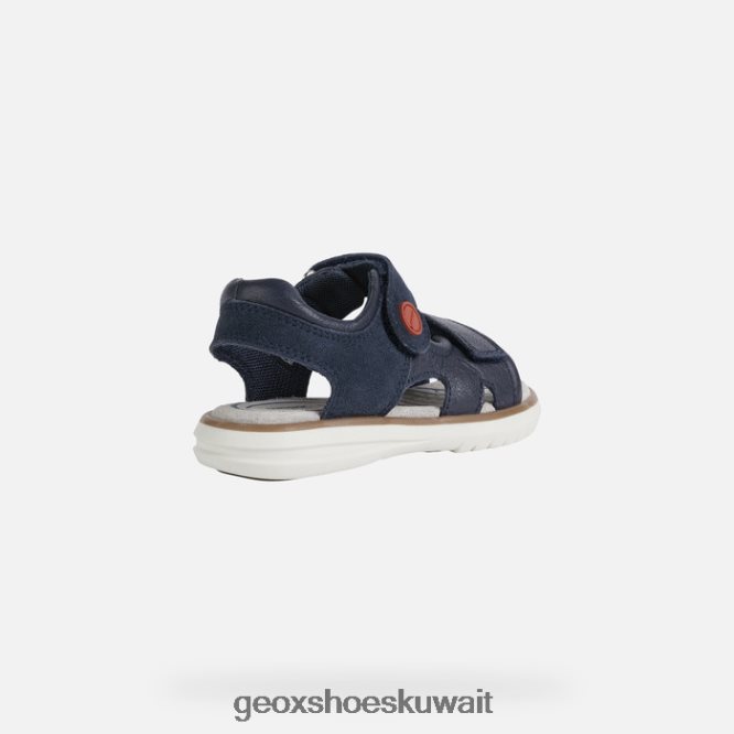 Geox BLL84T1946 Sandal Maratea Boy Navy/Dark Red