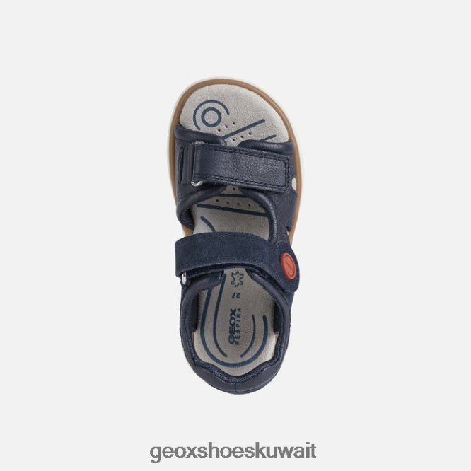 Geox BLL84T1946 Sandal Maratea Boy Navy/Dark Red