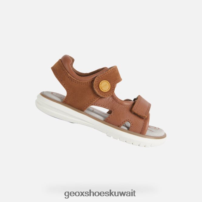 Geox BLL84T1947 Sandal Maratea Boy Brown/Dark Yellow