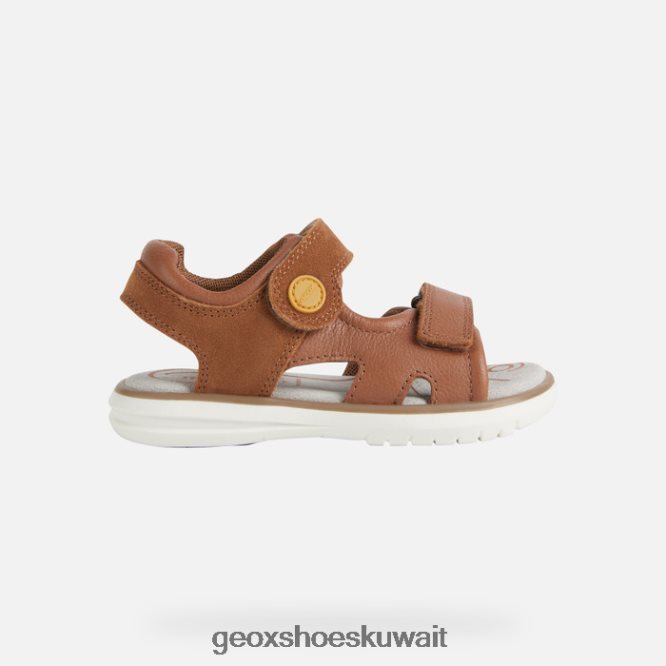 Geox BLL84T1947 Sandal Maratea Boy Brown/Dark Yellow