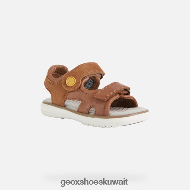 Geox BLL84T1947 Sandal Maratea Boy Brown/Dark Yellow