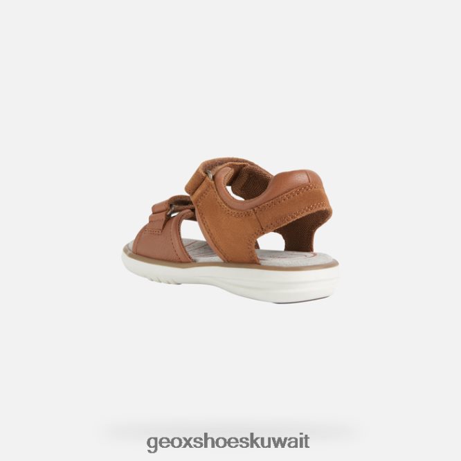 Geox BLL84T1947 Sandal Maratea Boy Brown/Dark Yellow
