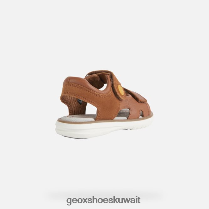 Geox BLL84T1947 Sandal Maratea Boy Brown/Dark Yellow