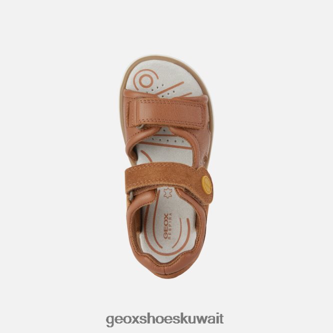 Geox BLL84T1947 Sandal Maratea Boy Brown/Dark Yellow