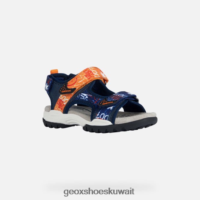 Geox BLL84T1958 Borealis Boy Navy/Orange