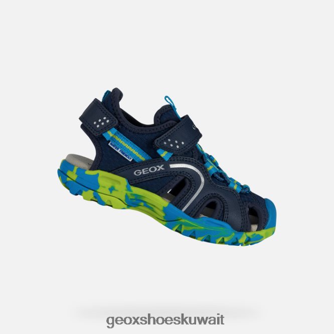 Geox BLL84T1973 Borealis Boy Navy/Lime