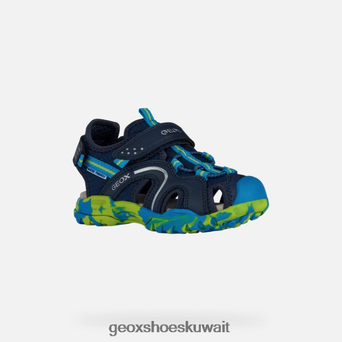 Geox BLL84T1973 Borealis Boy Navy/Lime