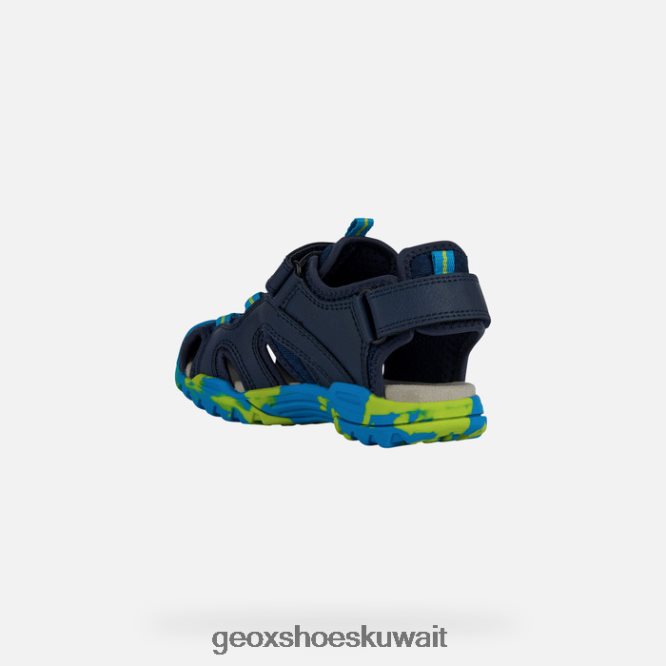 Geox BLL84T1973 Borealis Boy Navy/Lime