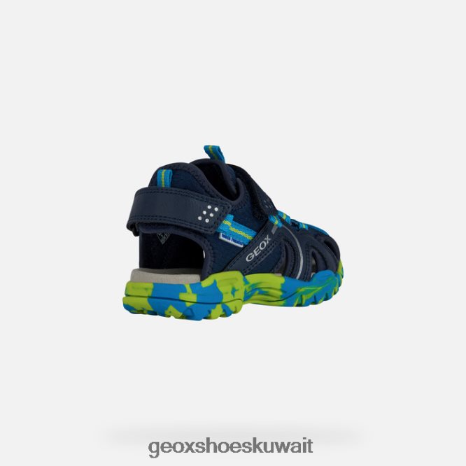 Geox BLL84T1973 Borealis Boy Navy/Lime