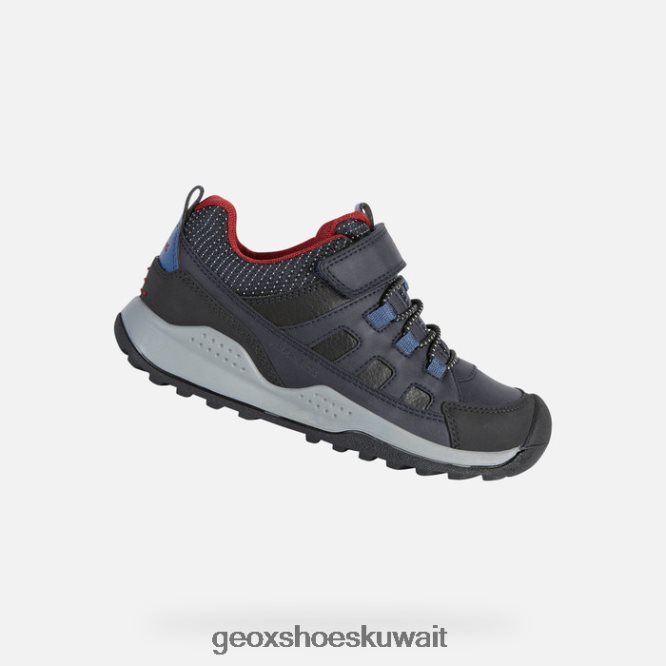 Geox BLL84T1294 Teram Abx Boy Navy/Dark Red
