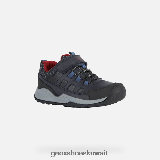 Geox BLL84T1294 Teram Abx Boy Navy/Dark Red