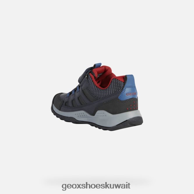 Geox BLL84T1294 Teram Abx Boy Navy/Dark Red