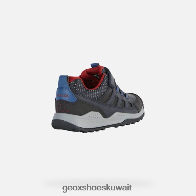 Geox BLL84T1294 Teram Abx Boy Navy/Dark Red