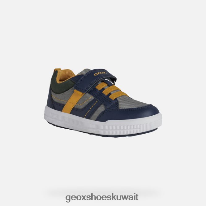 Geox BLL84T1302 Arzach Boy Navy/Dark Yellow