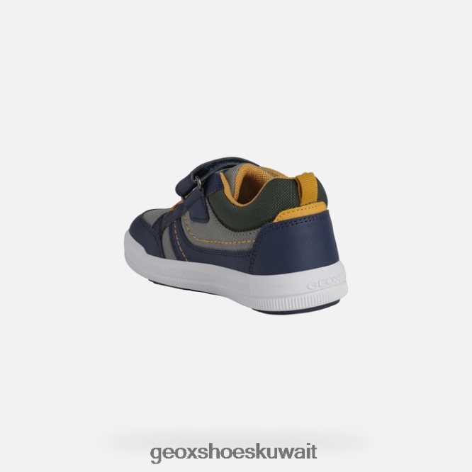 Geox BLL84T1302 Arzach Boy Navy/Dark Yellow