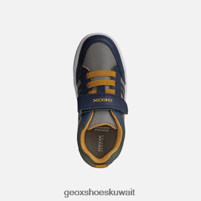 Geox BLL84T1302 Arzach Boy Navy/Dark Yellow