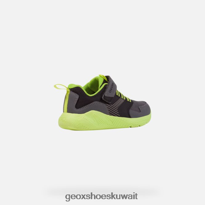 Geox BLL84T1311 Sprintye Boy Dark Grey/Lime