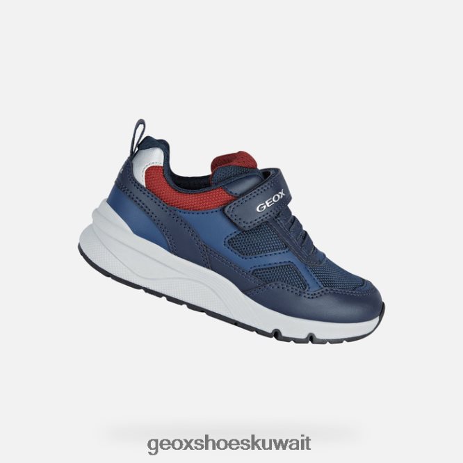 Geox BLL84T1323 Rooner Boy Navy/Dark Red