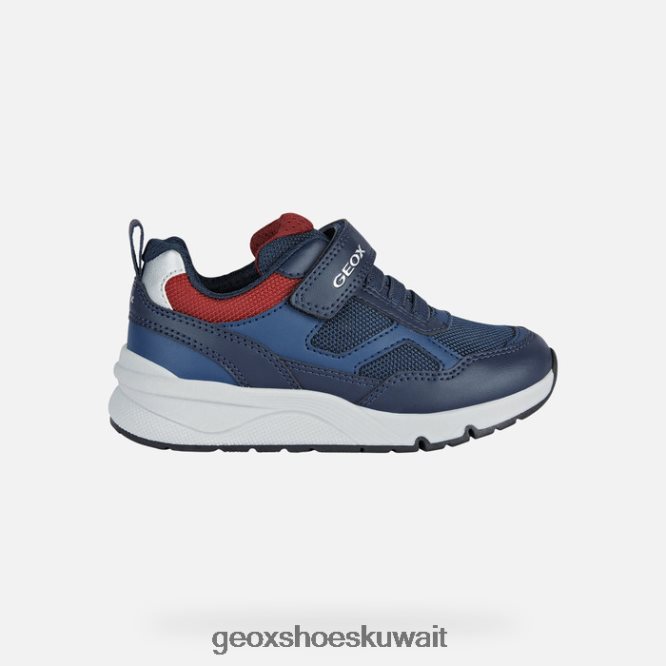 Geox BLL84T1323 Rooner Boy Navy/Dark Red