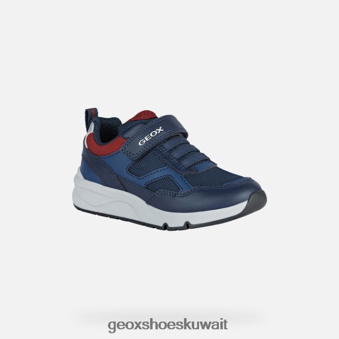 Geox BLL84T1323 Rooner Boy Navy/Dark Red