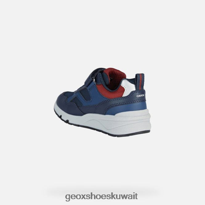 Geox BLL84T1323 Rooner Boy Navy/Dark Red