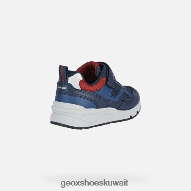 Geox BLL84T1323 Rooner Boy Navy/Dark Red