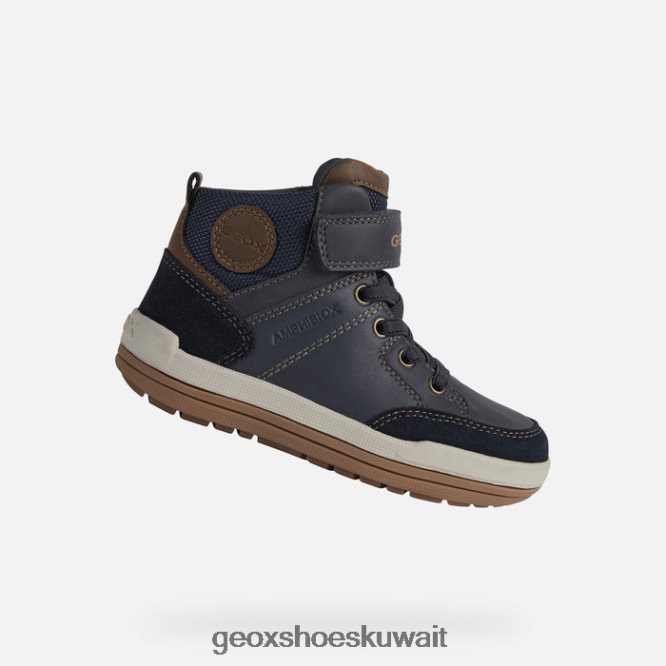 Geox BLL84T1328 Charz Abx Boy Navy/Lt Brown
