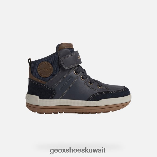 Geox BLL84T1328 Charz Abx Boy Navy/Lt Brown