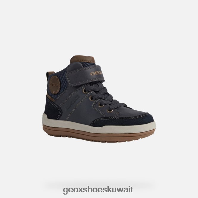 Geox BLL84T1328 Charz Abx Boy Navy/Lt Brown