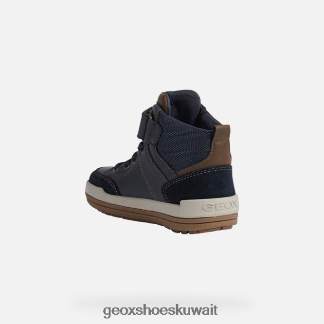 Geox BLL84T1328 Charz Abx Boy Navy/Lt Brown