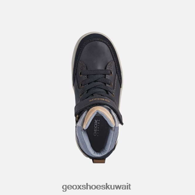 Geox BLL84T1328 Charz Abx Boy Navy/Lt Brown