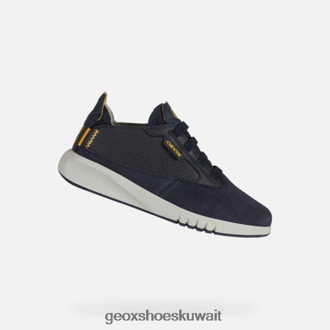 Geox BLL84T1385 Aeranter Boy Navy/Ocher Yellow