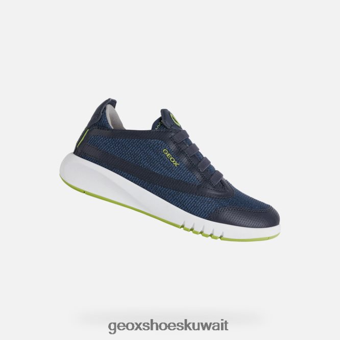 Geox BLL84T1389 Aeranter Boy Navy/Lime Green