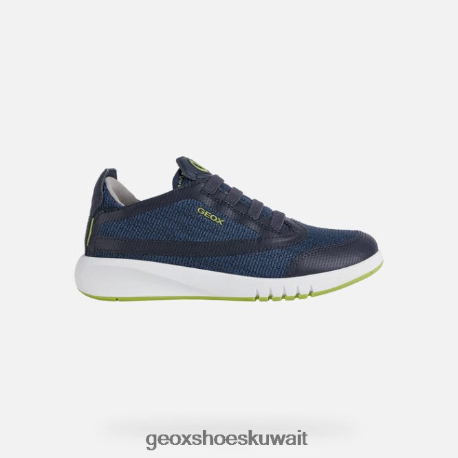 Geox BLL84T1389 Aeranter Boy Navy/Lime Green