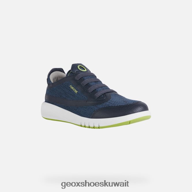 Geox BLL84T1389 Aeranter Boy Navy/Lime Green